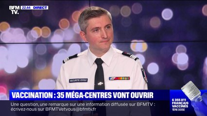 Commandant Alexandre Jouassard, porte-parole de la sécurité civile: "La volonté est d'avoir des vaccinodromes qui tiennent dans le temps"