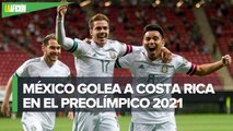 México golea a Costa Rica y está a un paso de Tokio 2021