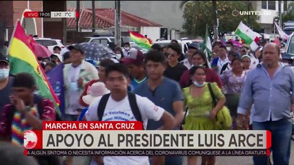 Afines al MAS marcharon hasta el segundo anillo, su concentración concluyó cerca de las 18:00