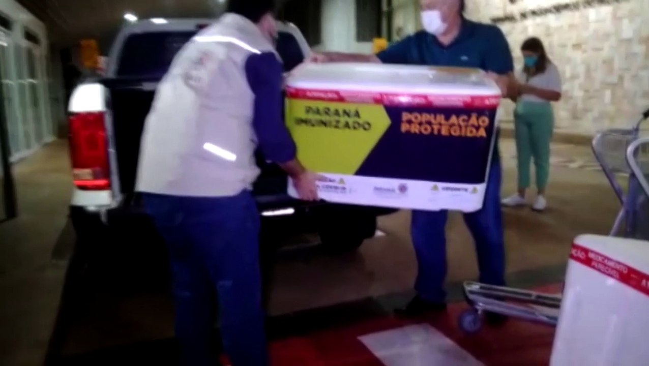 Cascavel recebe mais 9.070 doses da vacina contra a Covid-19