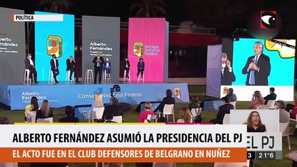 Alberto Fernandez asumió la presidencia del PJ