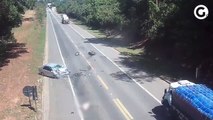 Vídeo mostra momento exato do acidente que vitimou médico na BR 101 na Serra