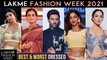 Kiara Advani, Ananya Panday, Pooja Hedge, Kartik Aaryan | Best And Worst Dressed | Lakme Fashion Week 2021