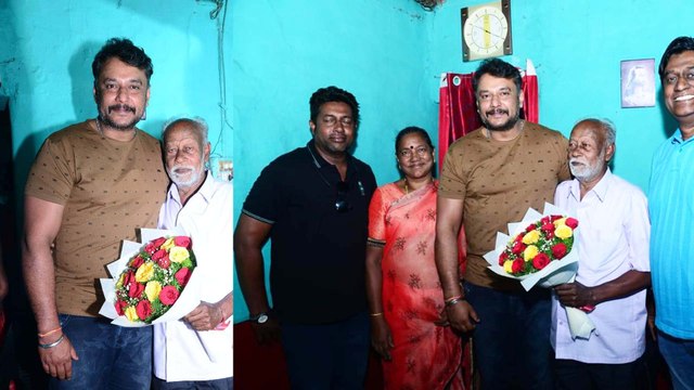 Darshan meets real Sarathi who used to be KSRTC bus driver of darshan's school