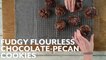 Fudgy Flourless Chocolate-Pecan Cookies
