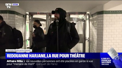 Privé de salles de spectacle, l'humoriste Redouanne Harjane fait du stand-up dans les rues de Paris