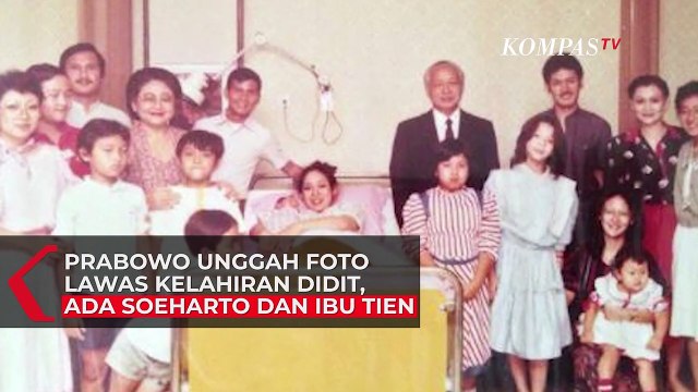 Prabowo Unggah Foto Lawas Kelahiran Didit, Sosok Soeharto Jadi Sorotan Netizen