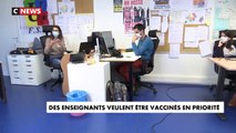 Coronavirus - Les enseignants sont de plus en plus nombreux à réclamer de faire partie des publics prioritaires pour se faire vacciner - VIDEO