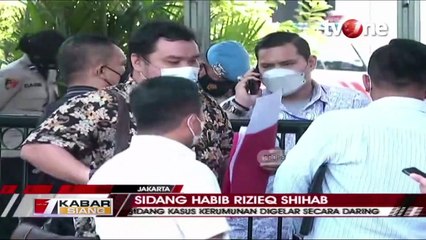 Sidang HRS Kembali Digelar, Simpatisan Dorong-dorongan