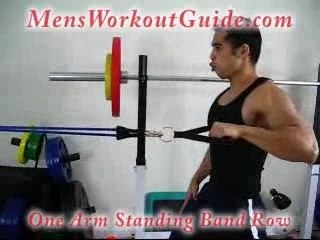 Exercise of the Day: One Arm Standing Band Row