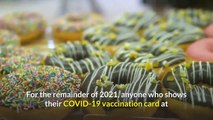 COVID 19 vaccine motivation Krispy Kreme is giving away free doughnuts