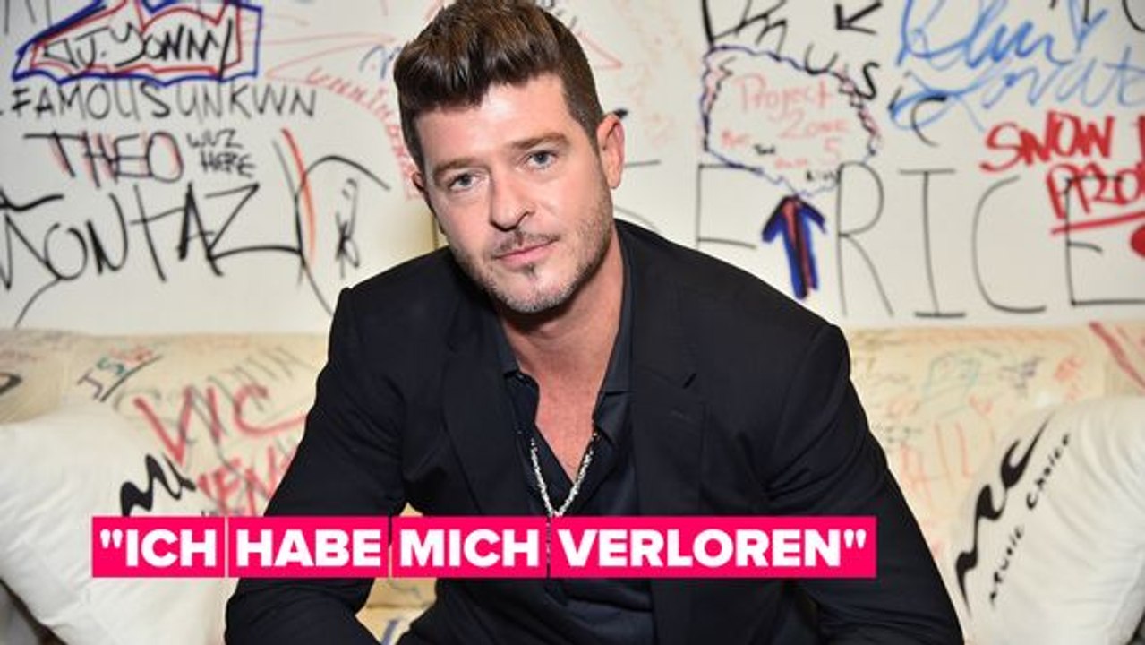 Robin Thicke spricht über Pillensucht, Gewichtszunahme & wie Covid ihm half