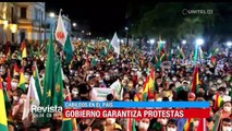 Gobierno garantiza protestas en el país