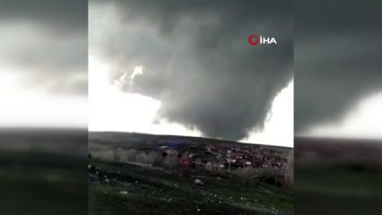 Yozgat’ta korkutan görüntü: Dev hortum kamerada