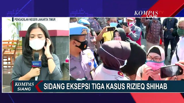 Sidang Dijaga Ketat, 2 Perempuan Mengaku Pengacara Rizieq Shihab Memaksa Masuk PN Jaktim