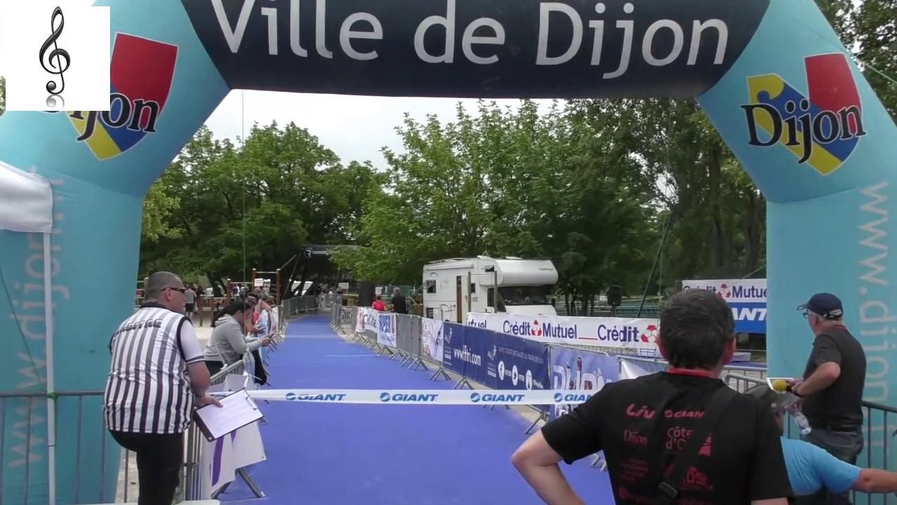 Triathlon de Dijon 2018 : Arrivée du premier H.