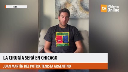 Del Potro se volverá a operar