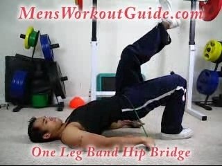 Exercise of the Day: One Leg Band Hip Bridge