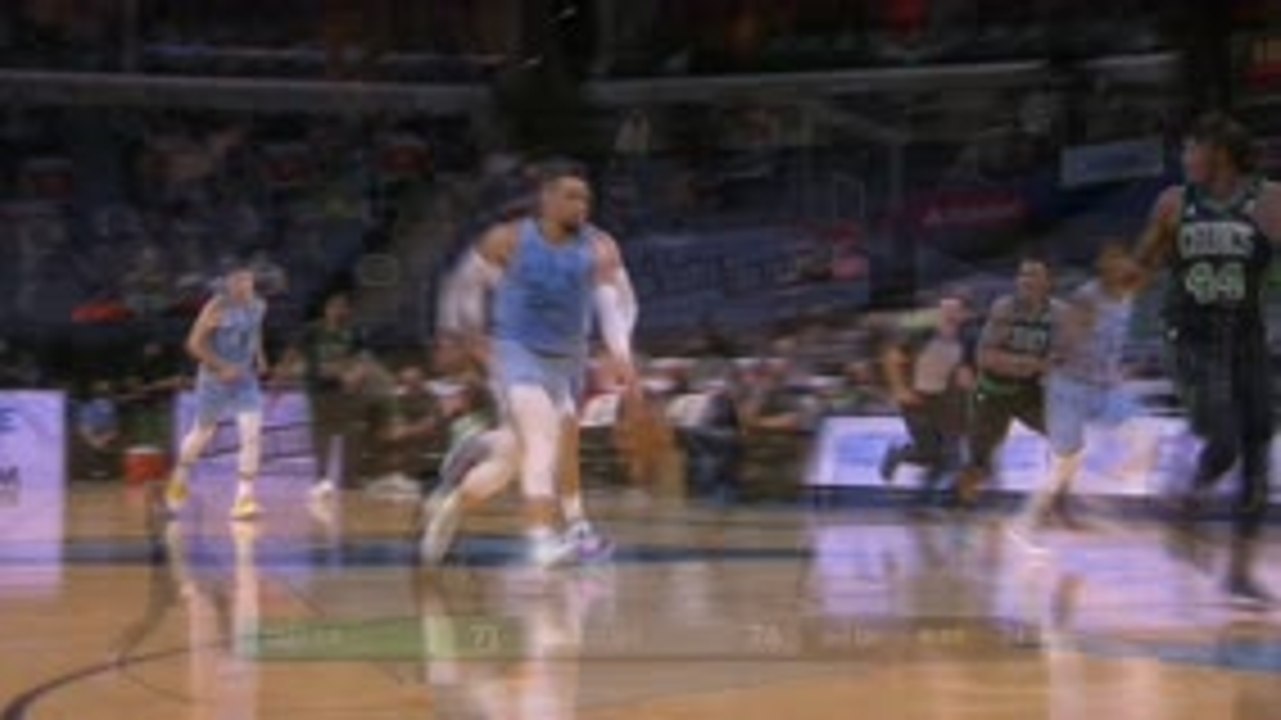 Morant soars to slam home one-handed jam