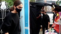 Deepika Padukone शूट के बाद जल्दी में कहां चली;Watch Video | FilmiBeat
