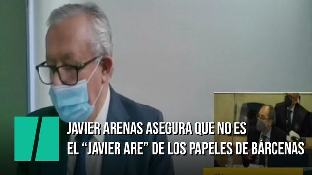 Javier Arenas asegura que no es el Javier Are de los papeles de Bárcenas