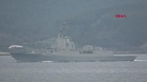 ÇANAKKALE İspanya savaş gemisi Çanakkale Boğazı'ndan geçti