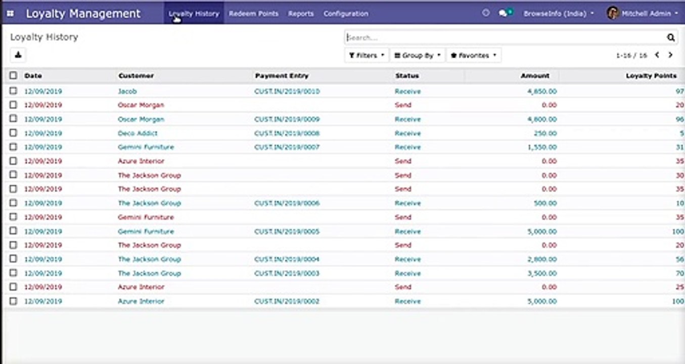 Give Loyalty Reward Points to Customers Based on Payments |Redeem Program | Odoo