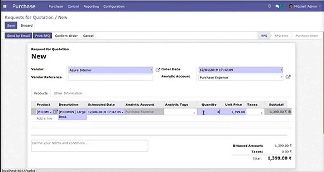 Integrate Odoo budget with Purchase Order based on Analytic Account | Odoo