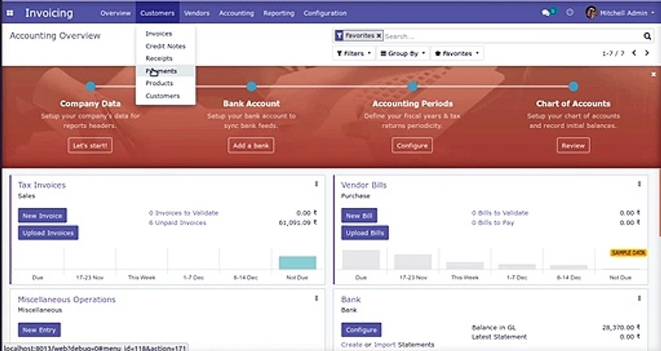 Message Chatter in Account Payment | Odoo Apps Features