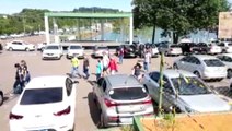 Motoristas de aplicativo e motoboys realizam manifestação contra o preço do combustível