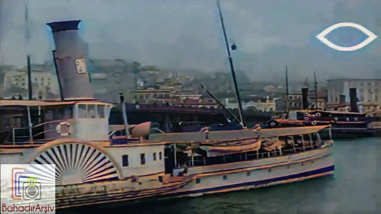 Ottoman period (1915) clip from Golden Horn, Bosphorus and Istanbul (Colorized) / Osmanlı dönemi (1915) Haliç, Boğaziçi ve İstanbul görüntüleri (Renkli)