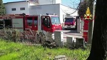 Firenze - In fiamme carrozzeria in zona Ponte dell'Indiano (23.03.21)