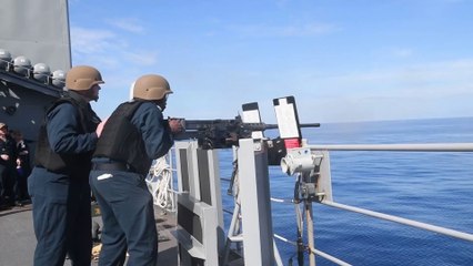 USS Germantown (LSD 42) .50-Cailber Machine Gun Shoot