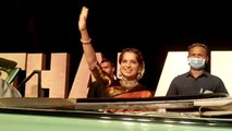 Kangana Ranaut Thalaivi के ट्रेलर लांच पर शाही अंदाज़ में पहुंची; Watch Video | FilmiBeat