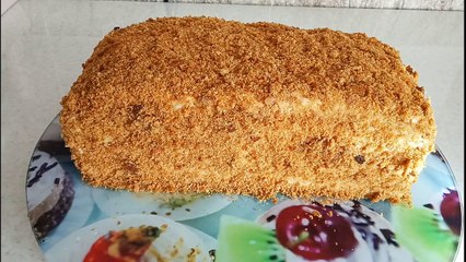 Медовик за 30 минут без раскатки коржей