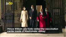 Prince William and Kate Visit Their Wedding Venue Turned Vaccination Center A Year After Britain Went Into Lockdown