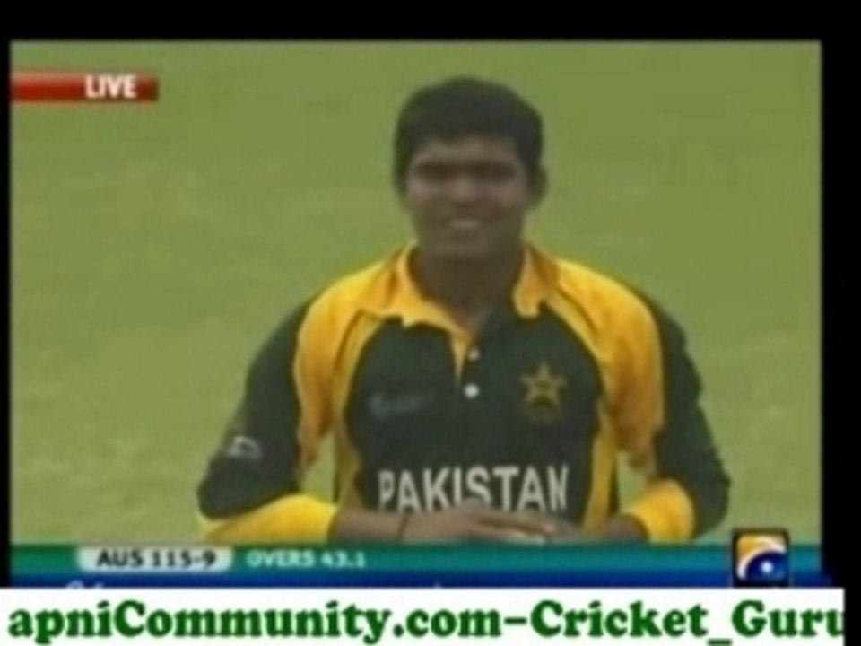 Pak u19 v aus u19 4th qf wc (aus inning)p12 hq