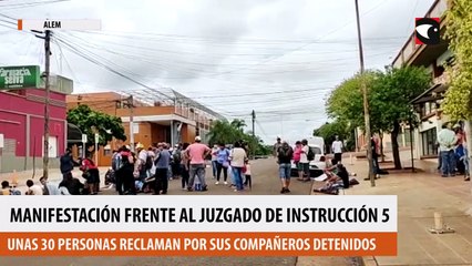 Manifestación frente al Juzgado de Instrucción 5