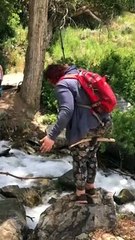 Creek Crossing End Comically