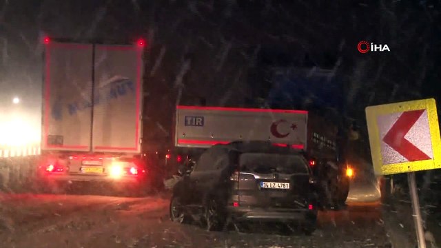 Meteoroloji uyarmıştı, Karabük'te kar yağışı başladı