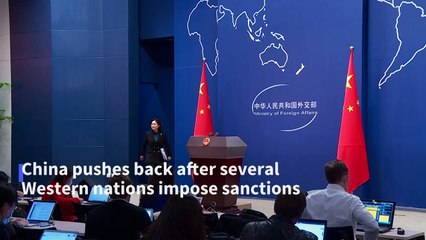 China bristles at West over sanctions for Uyghur crackdown
