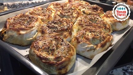 ✅GARANTİLİ: ISPANAKLI ve KIYMALI GÜL BÖREĞİ TARİFİ