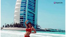 En bikini rojo, esposa de Falcao lució sus curvas tras seis meses de posparto