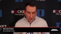 Coach K on the emotional win over Georgia Tech