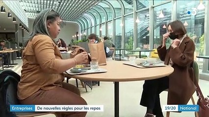 Entreprises : un nouveau protocole sanitaire pour le déjeuner