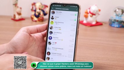 Não vai que é golpe! Hackers usam WhatsApp para oferecer celular como prêmio, mas é só mais um malware