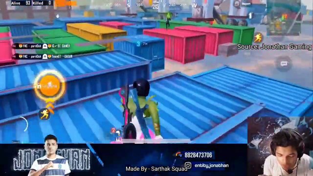 Jonathan Gaming Vs Gamexpro _ Jonathan OP Sprays _ Streamers Vs Streamers _ Pubg Mobile _ Intense