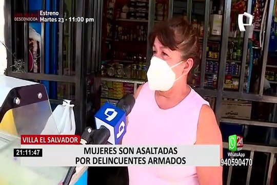 VES: delincuentes armados asaltaron a dos mujeres que retornaban de trabajar