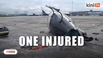 Helicopter crashes at Subang Airport, one injured