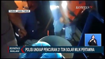Pencurian 21,5 Ton BBM Solar Milik Pertamina di Tuban